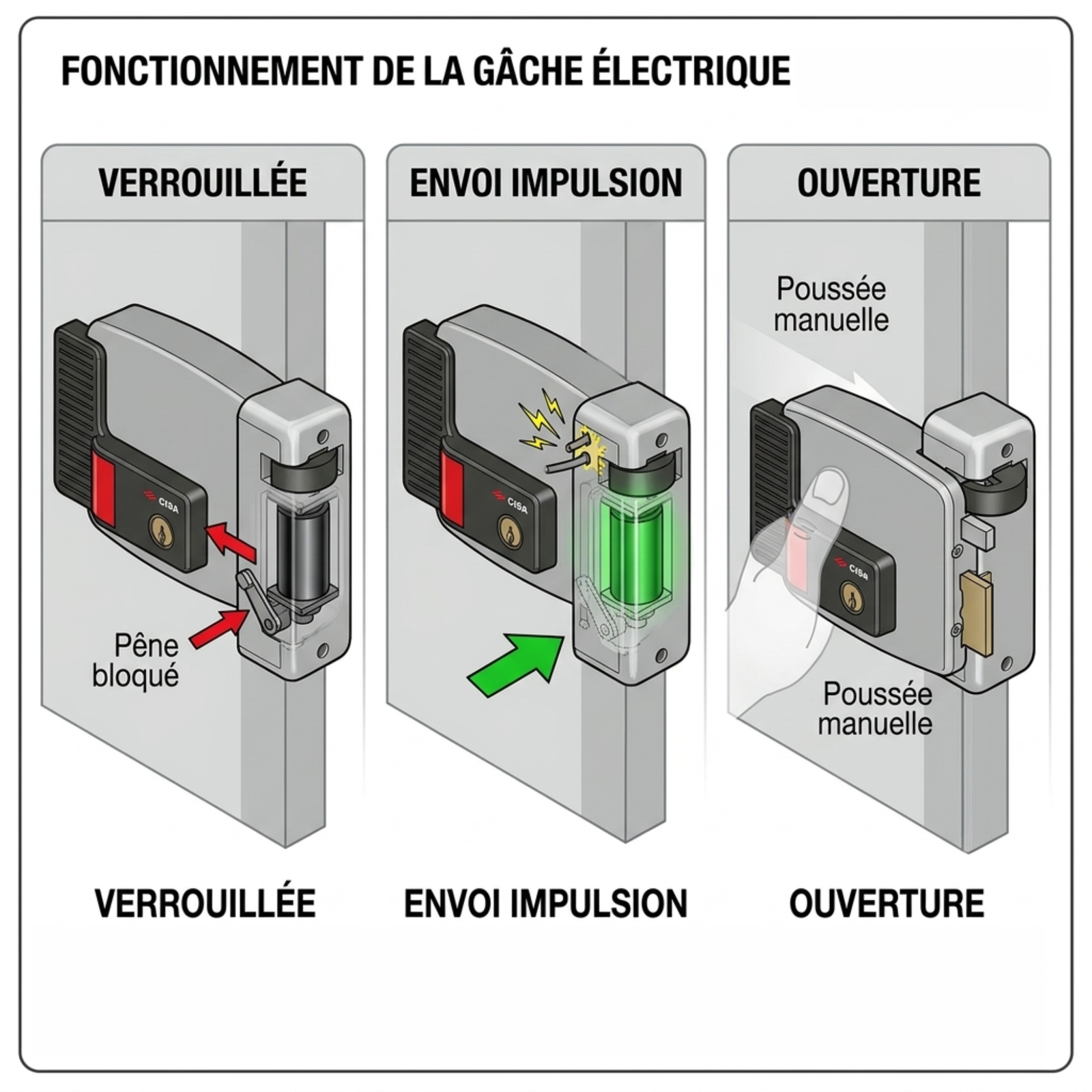 Serrure Électrique Fail-Safe 12V – Verrouillage Sécurisé pour Contrôle d’Accès – Image 2