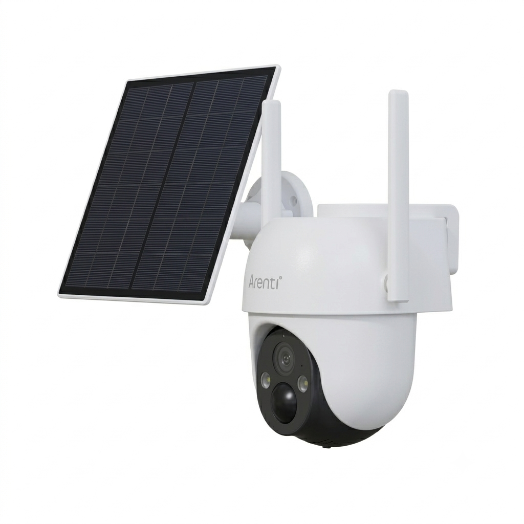 Caméra Solaire Arenti 4G – 2K (2304 × 1296) | Batterie 10400 mAh | Surveillance Autonome Sans Wi-Fi