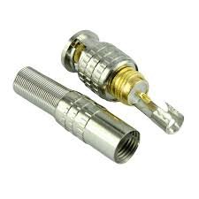 Fiche BNC à Vis pour Câble Coaxial Vidéosurveillance