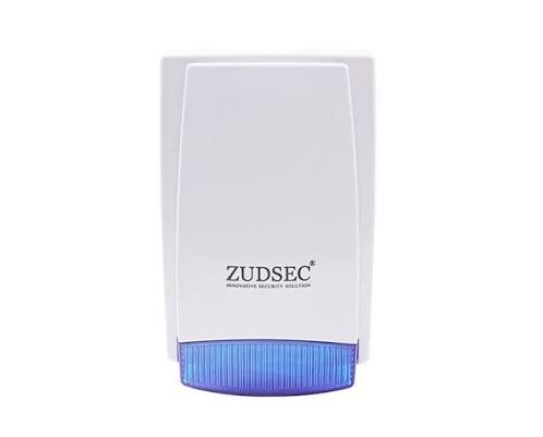 Sirène Extérieure ZUDSEC Filaire ABS avec Flash Xénon SR-ZDSH-109